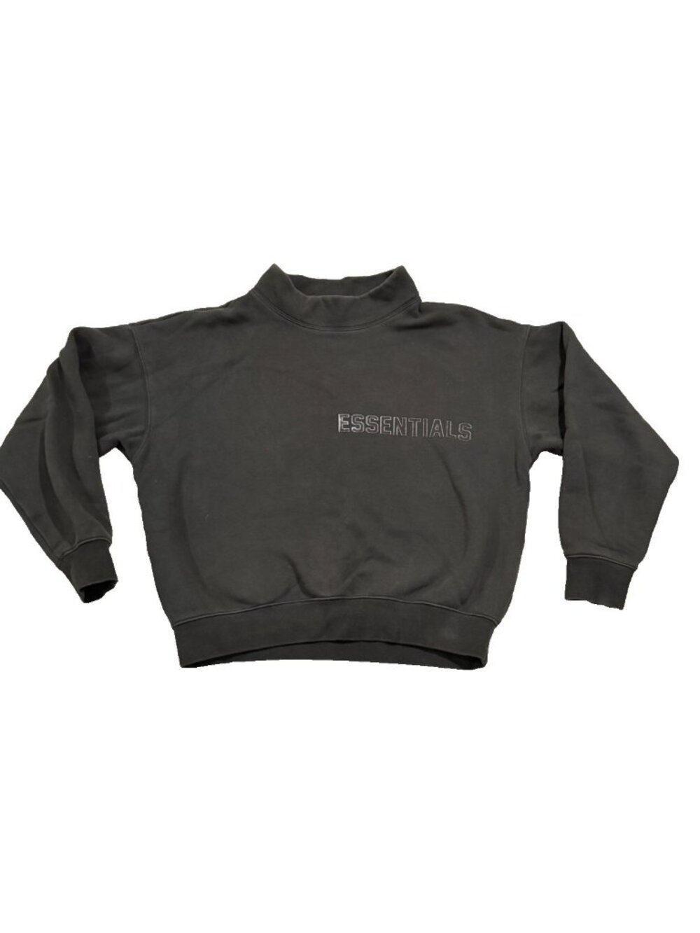 Fear of God Essentials Mock Neck Sweatshirt  Size XS 2020 FOG Turtleneck Gray